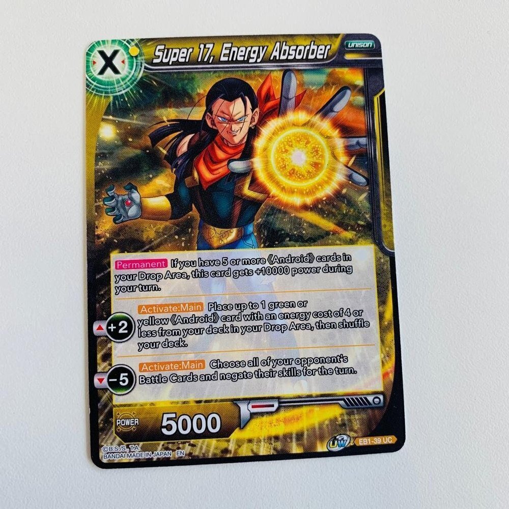 Super 17, Energy Absorber, Dragon Ball Super Card